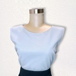 Vintage Sears 70s Pastel Blue Tank Top